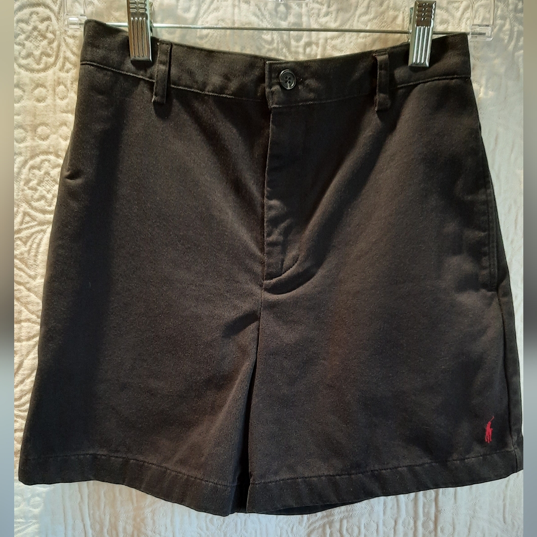 Ralph Lauren Sport Womans Shorts 2 Black Chino Preppy Sporty Outdoor Travel